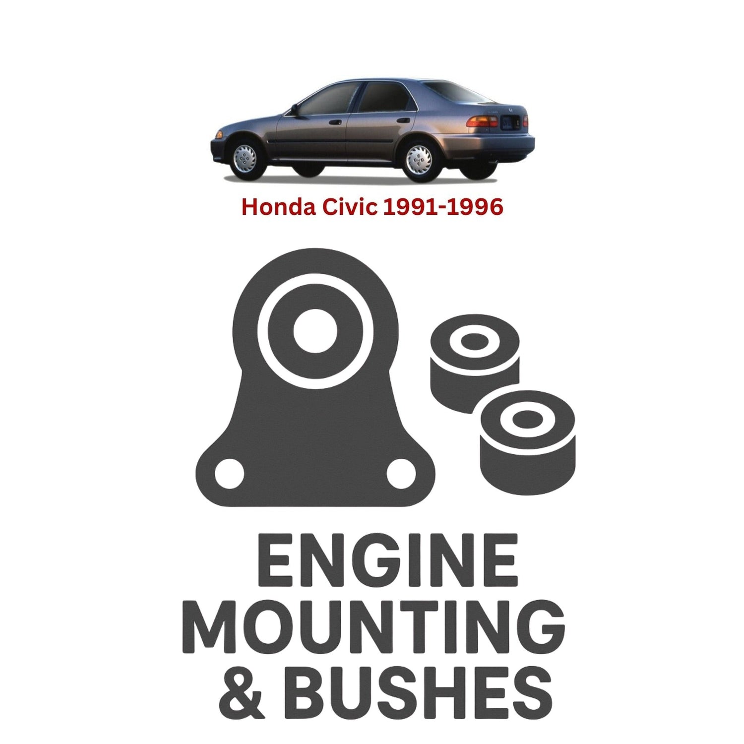 Original Honda Civic 1991–1996 Suspension Bushes & Engine Mounting – in Pakistan