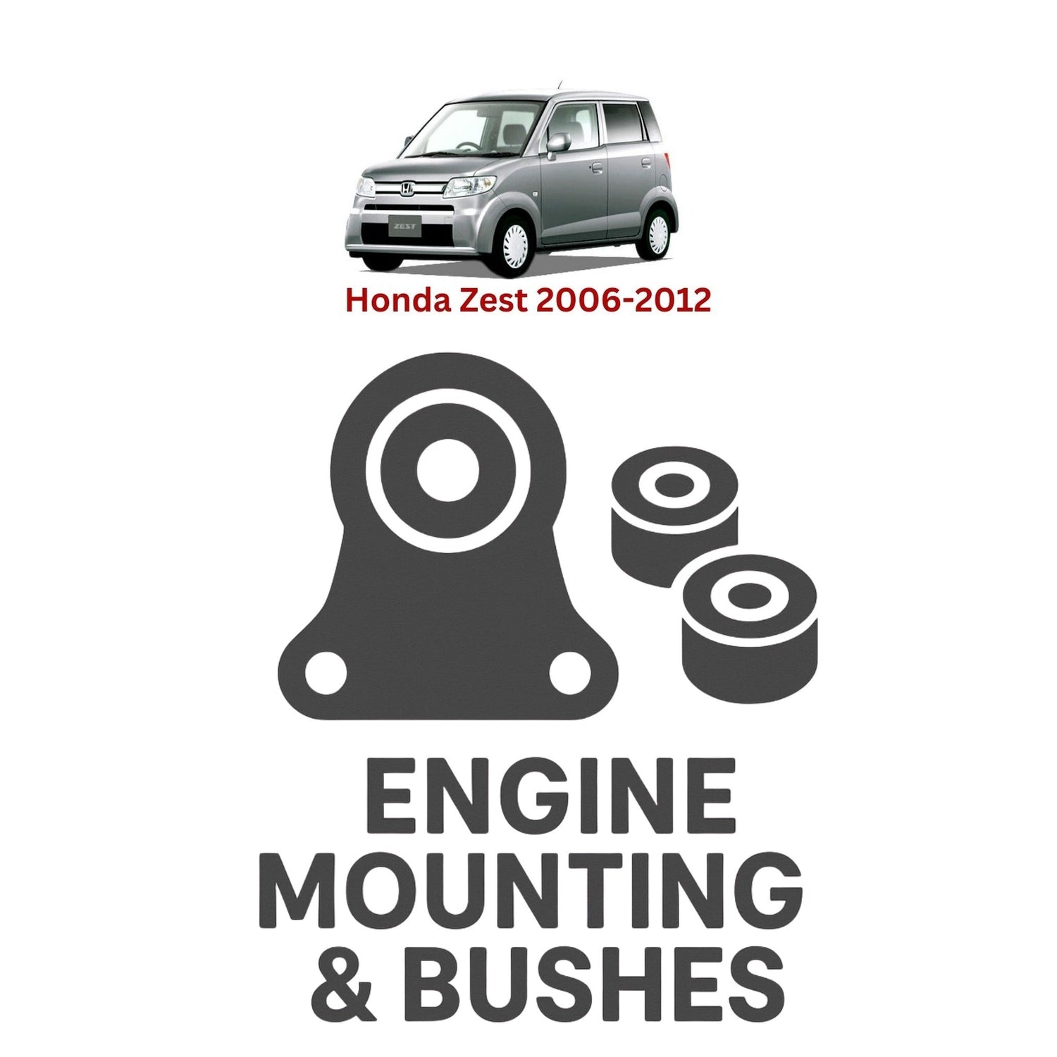 Original Honda Zest 2006–2012 Suspension Bushes & Engine Mounting – in Pakistan