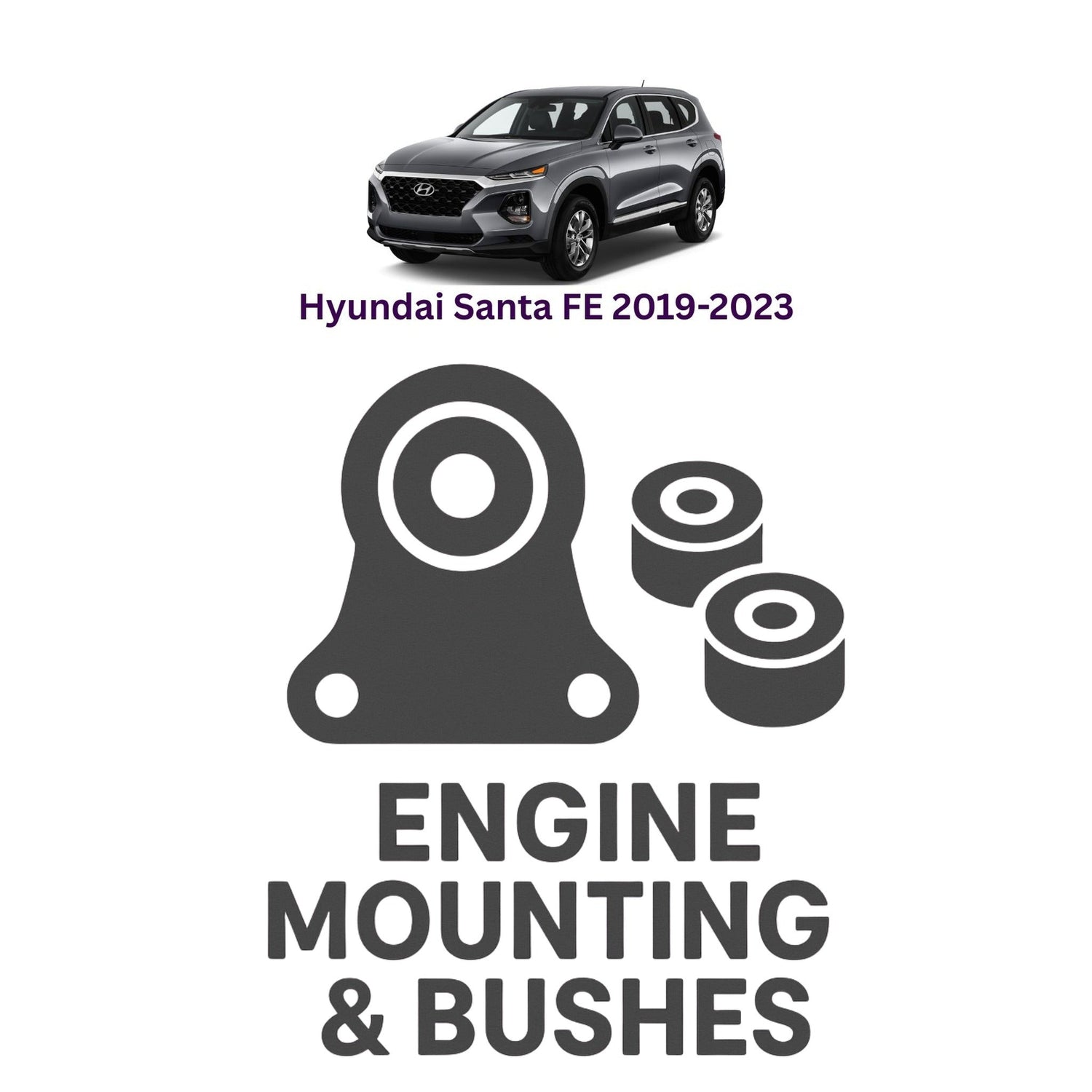 Original Hyundai Santa FE 2019–2023 Suspension Bushes & Engine Mounting – in Pakistan