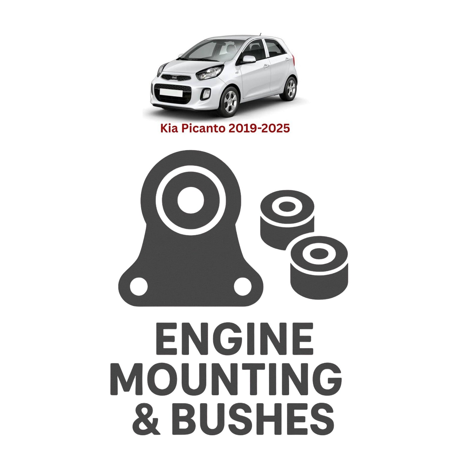 Original Kia Picanto 2019–2025 Suspension Bushes & Engine Mounting – in Pakistan