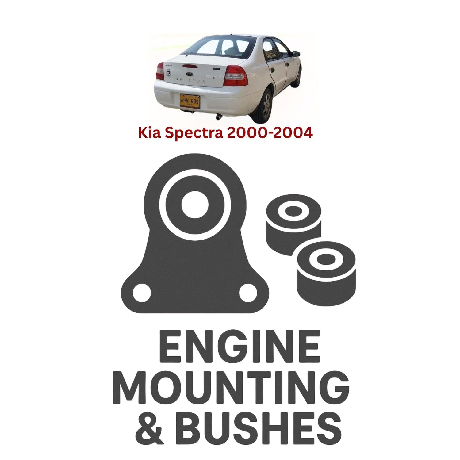 Original Kia Spectra 2000–2004 Suspension Bushes & Engine Mounting – in Pakistan