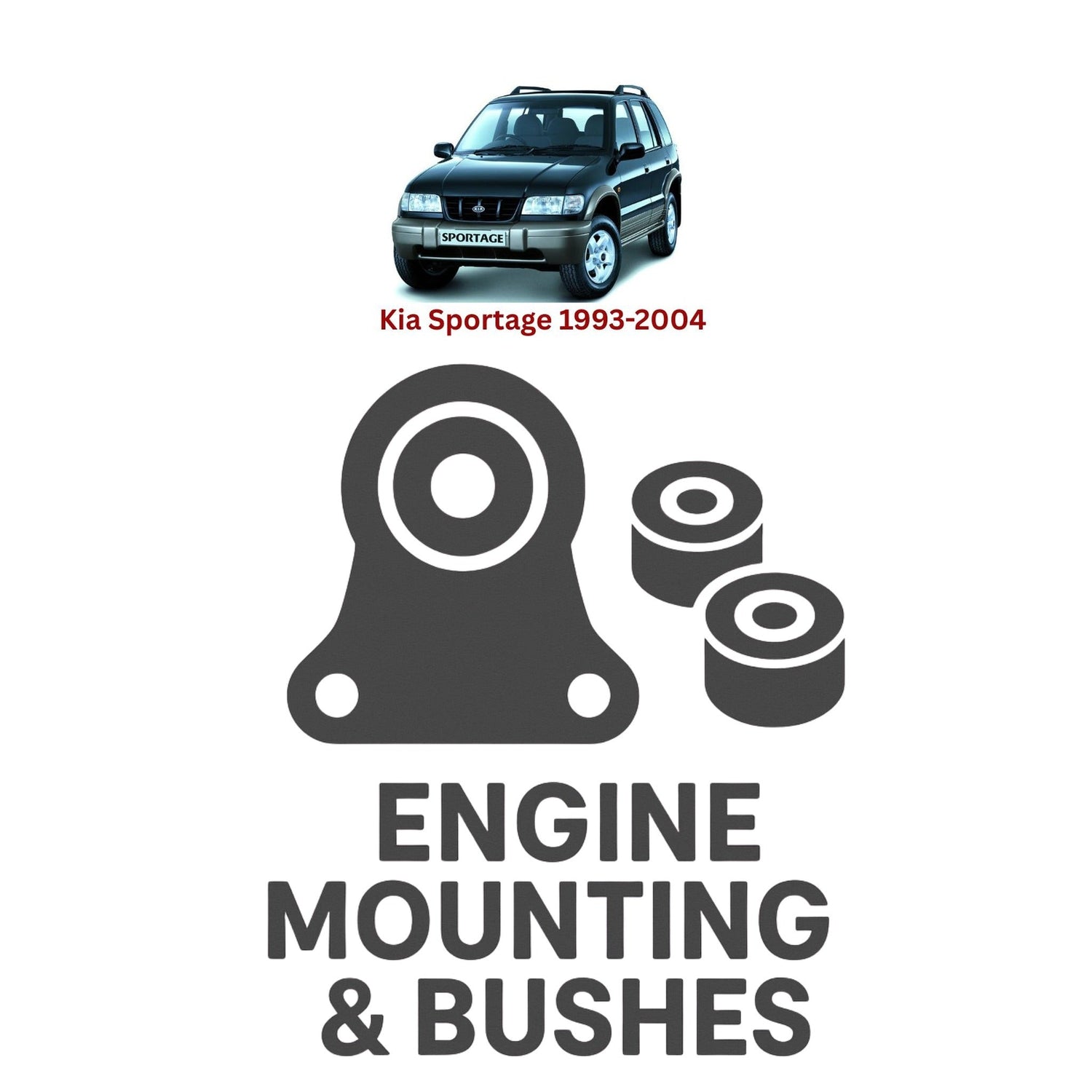 Original Kia Sportage 1993–2004 Suspension Bushes & Engine Mounting – in Pakistan