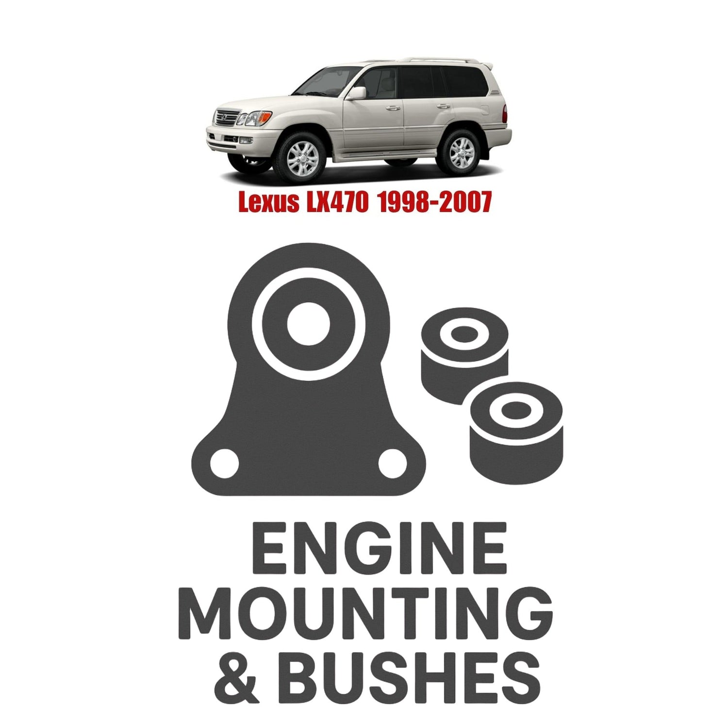 Original Lexus LX470 1998–2007 Suspension Bushes & Engine Mounting – in Pakistan