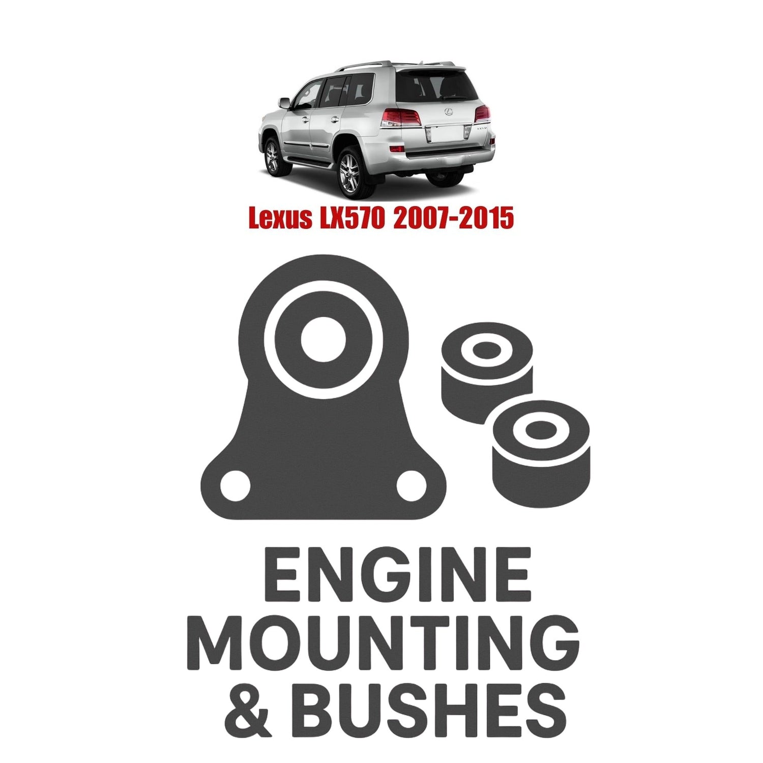 Original Lexus LX570 2007–2015 Suspension Bushes & Engine Mounting – in Pakistan