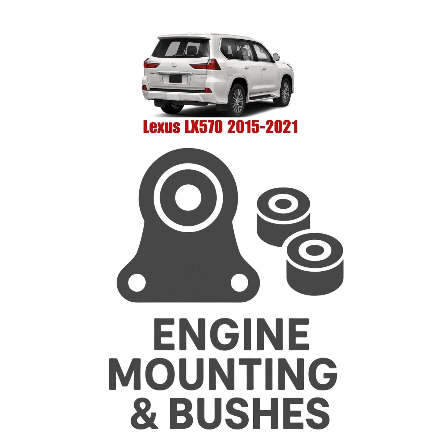 Original Lexus LX570 2015–2021 Suspension Bushes & Engine Mounting – in Pakistan