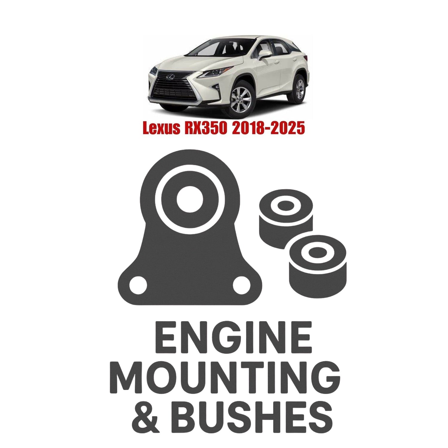 Original Lexus RX350 2018–2025 Suspension Bushes & Engine Mounting – in Pakistan