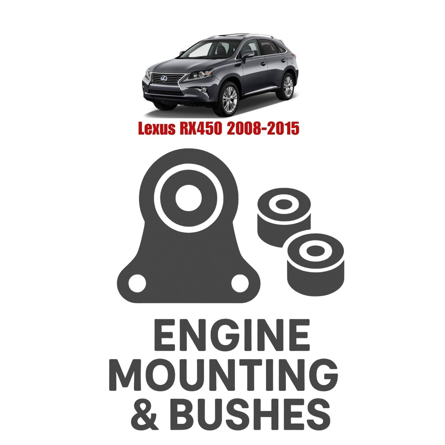 Original Lexus RX450 2008–2015 Suspension Bushes & Engine Mounting – in Pakistan