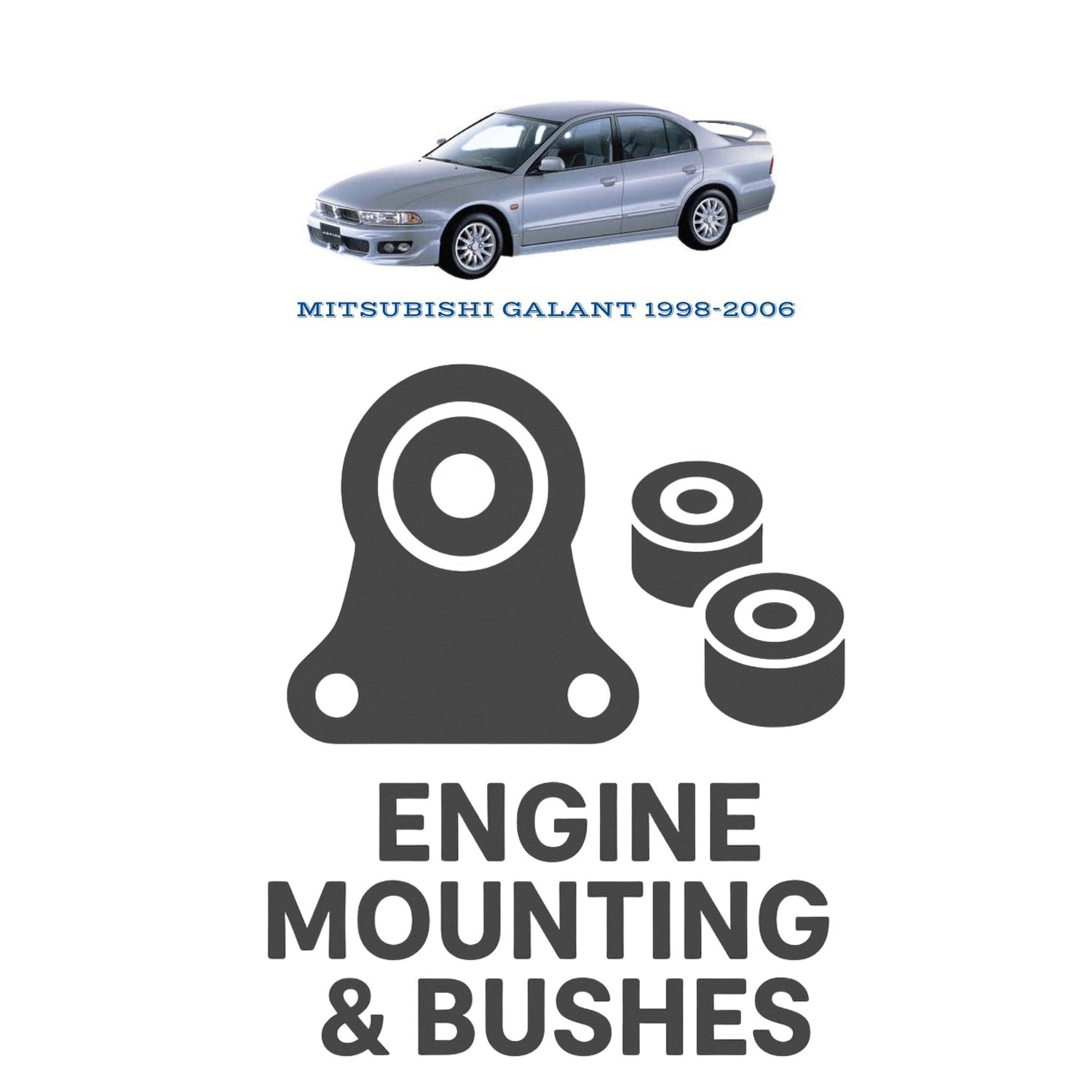 Original MITSUBISHI GALANT 1998–2006 Suspension Bushes & Engine Mounting – in Pakistan