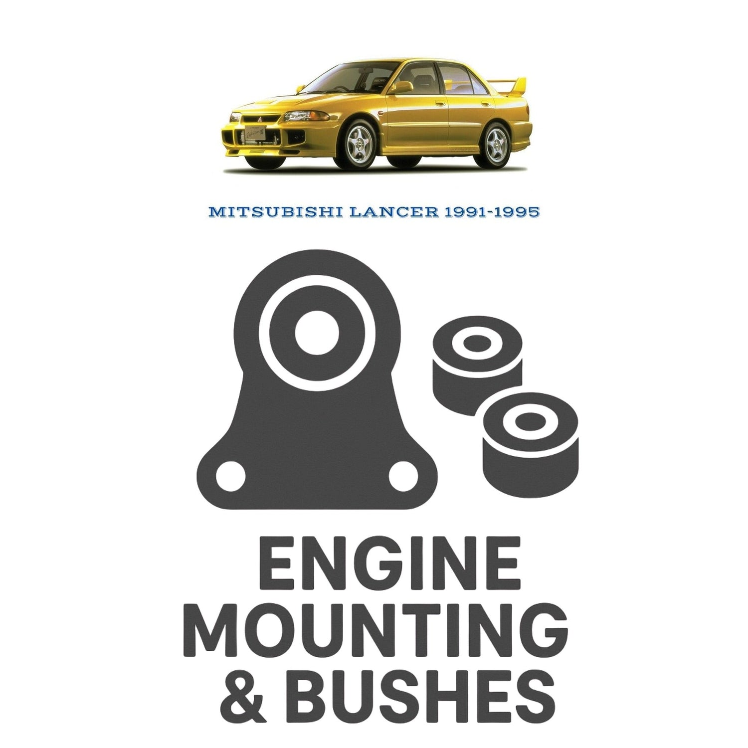 Original MITSUBISHI LANCER 1991–1995 Suspension Bushes & Engine Mounting – in Pakistan