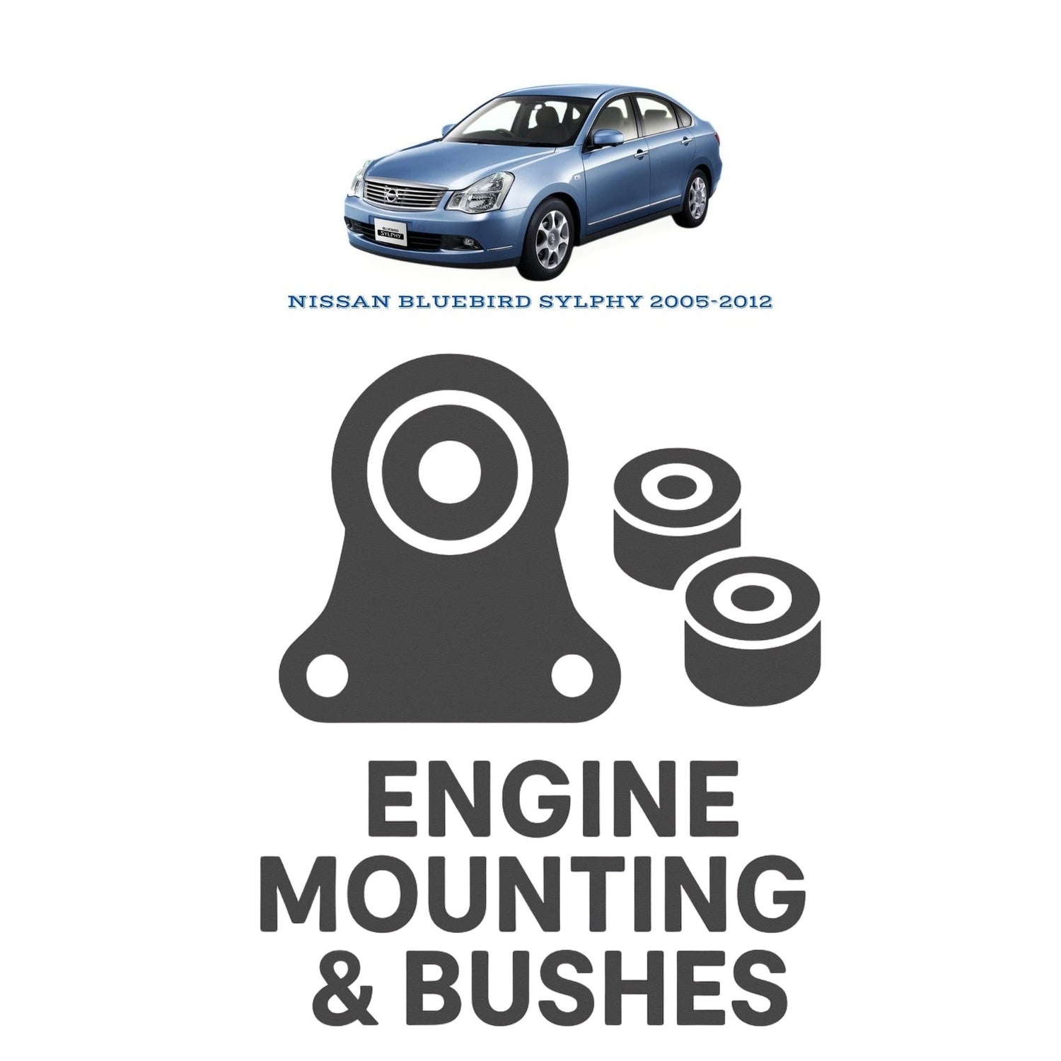 Original NISSAN BLUE BIRD 2000–2013 Suspension Bushes & Engine Mounting – in Pakistan
