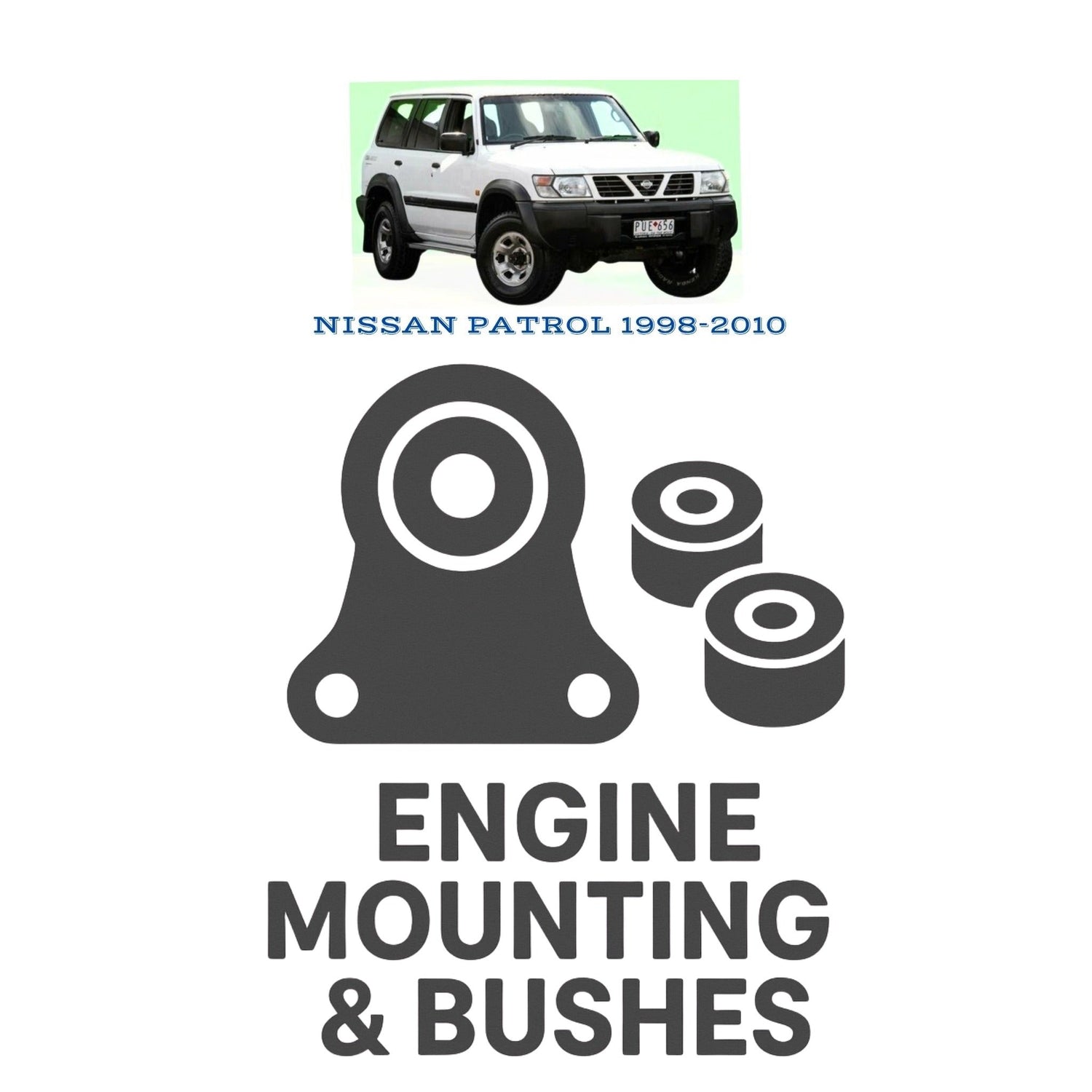 Original NISSAN PATROL 1998–2010 Suspension Bushes & Engine Mounting – in Pakistan