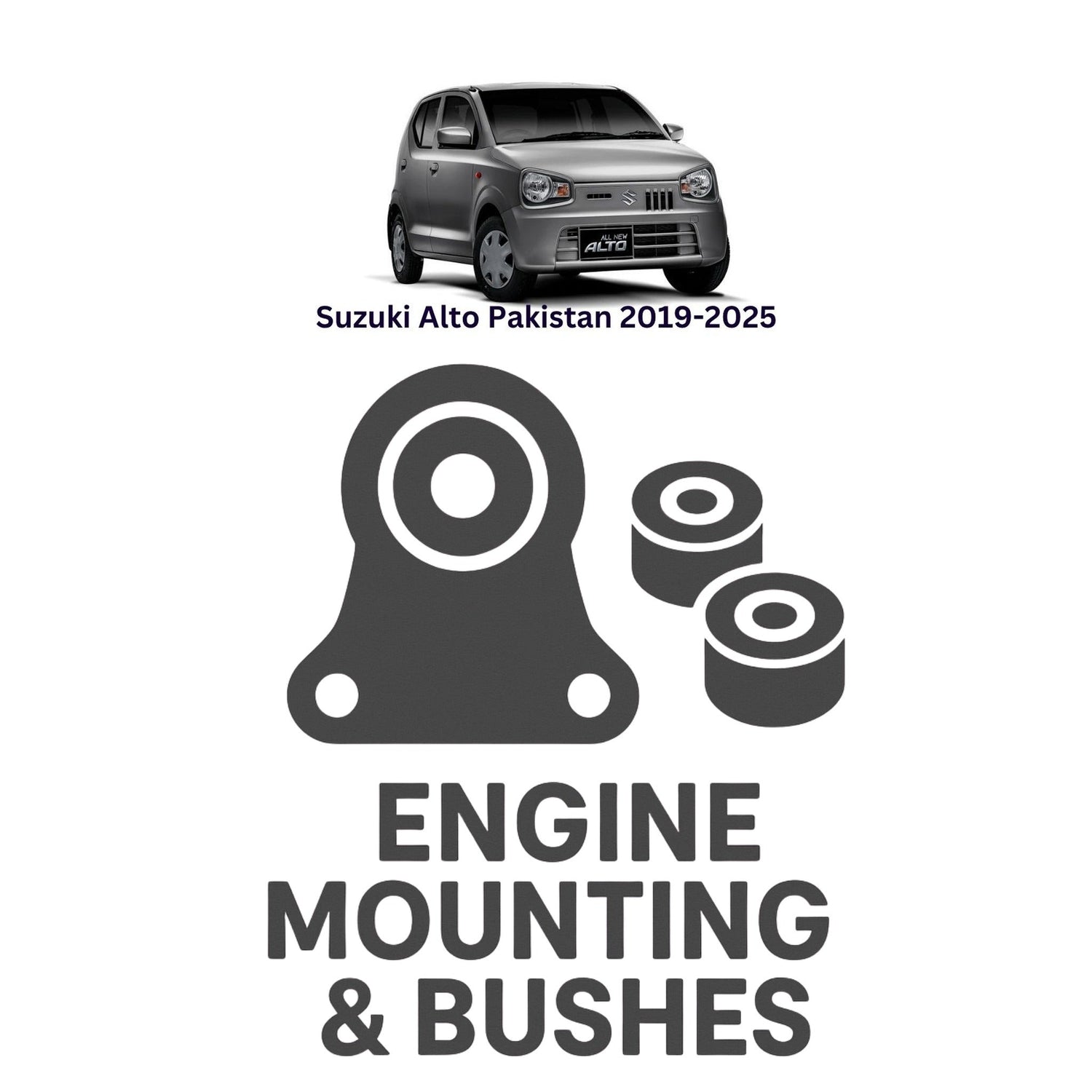 Original Suzuki Alto Pakistan 2019–2025 Suspension Bushes & Engine Mounting – in Pakistan