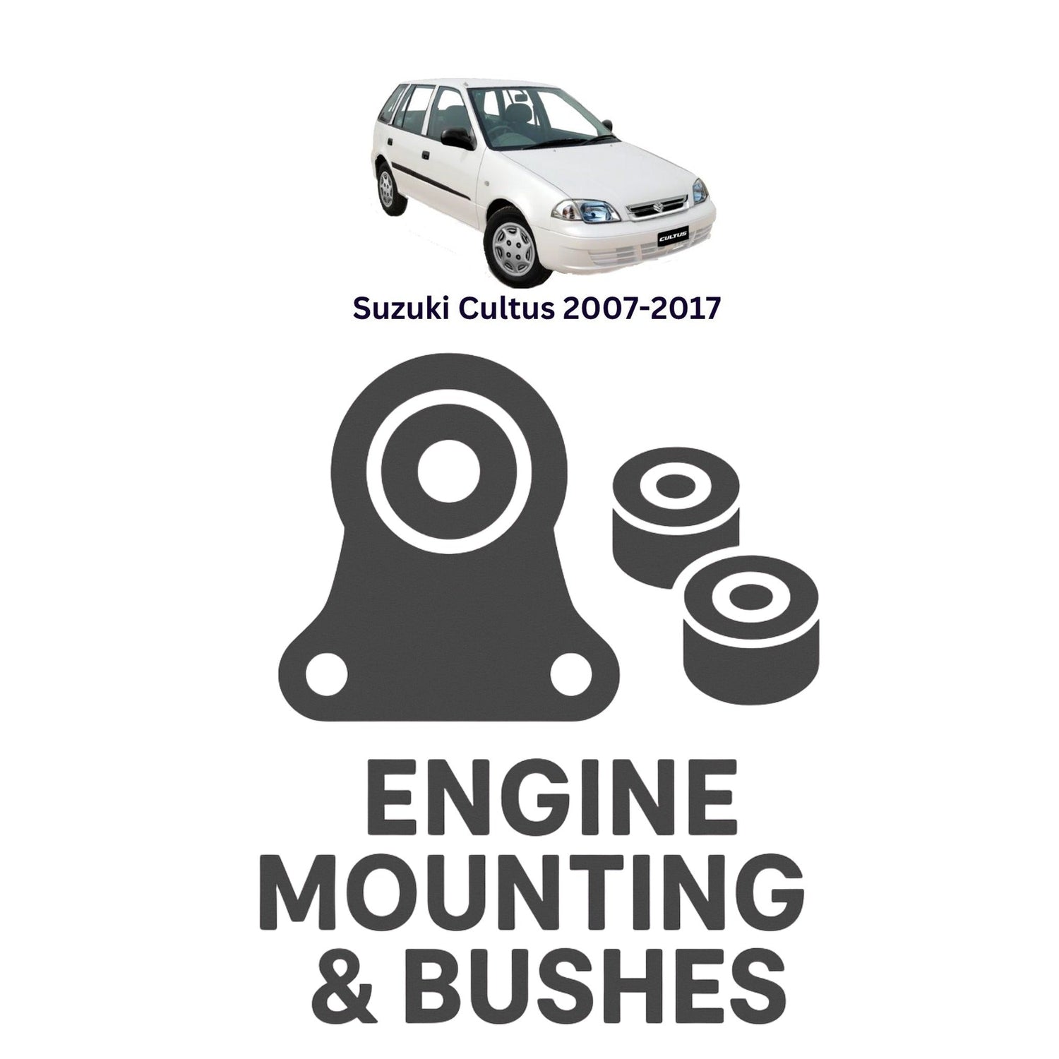 Original Suzuki Cultus 2007–2017 Suspension Bushes & Engine Mounting – in Pakistan