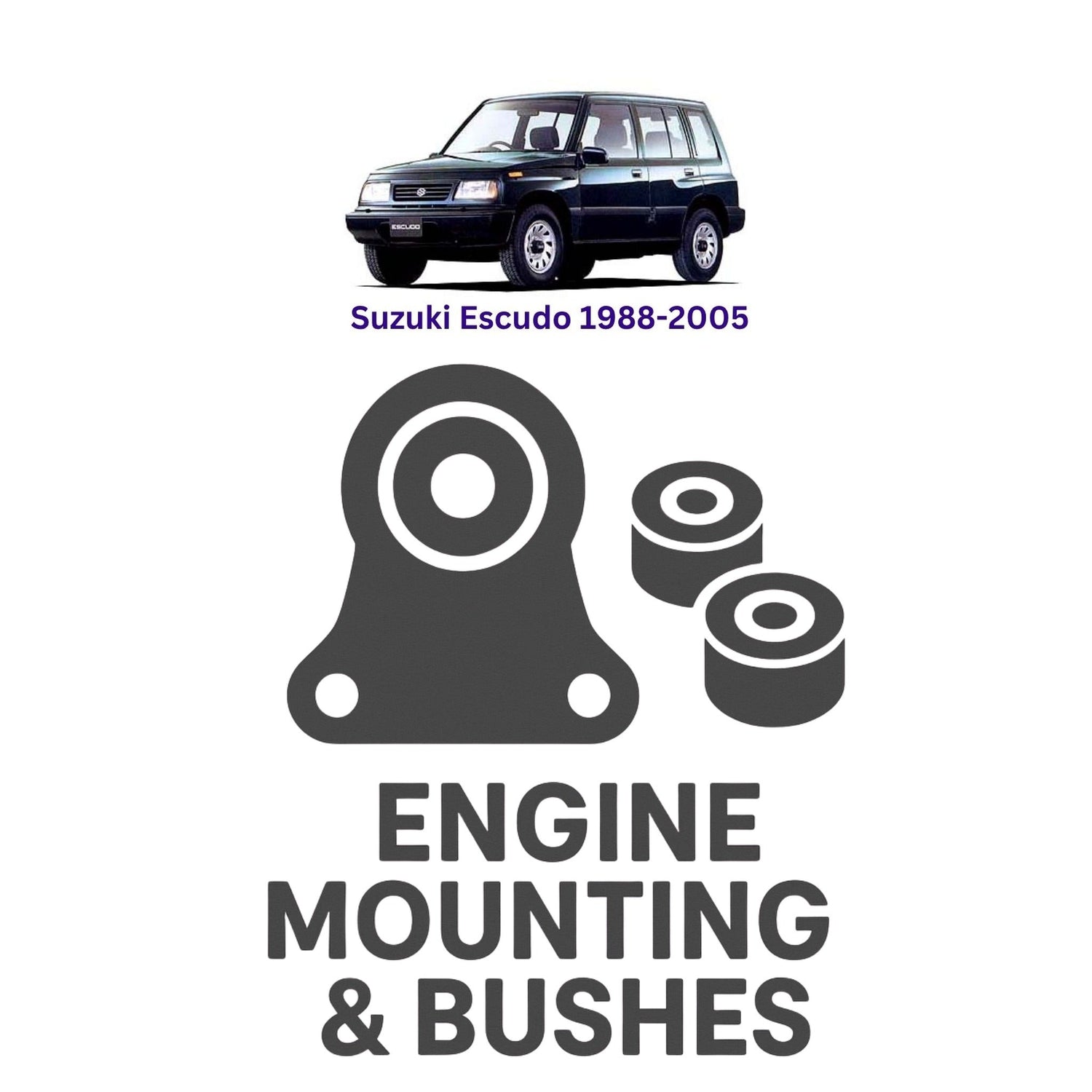 Original Suzuki Escudo 1988–2005 Suspension Bushes & Engine Mounting – in Pakistan