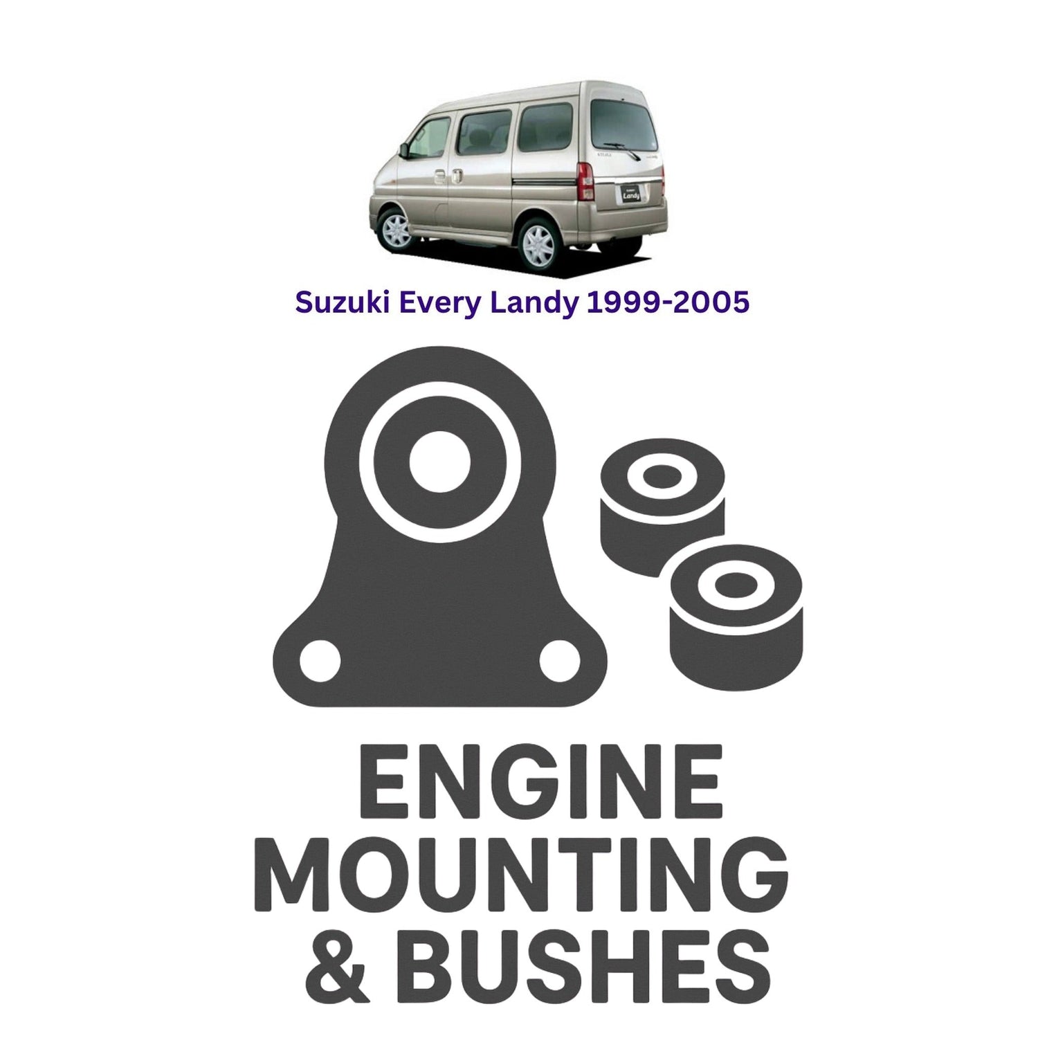 Original Suzuki Every Landy 1999–2005 Suspension Bushes & Engine Mounting – in Pakistan