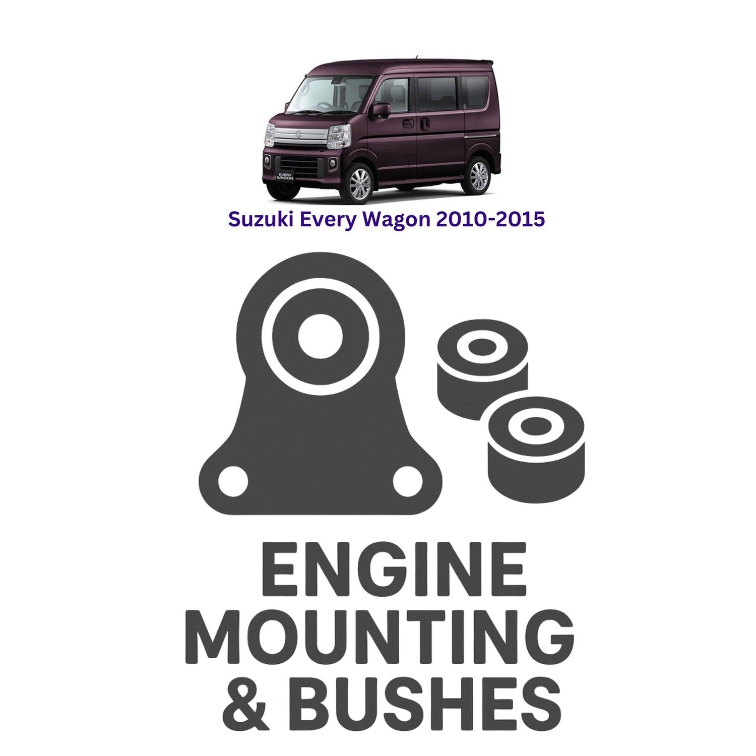 Original Suzuki Every Wagon 2010–2015 Suspension Bushes & Engine Mounting – in Pakistan