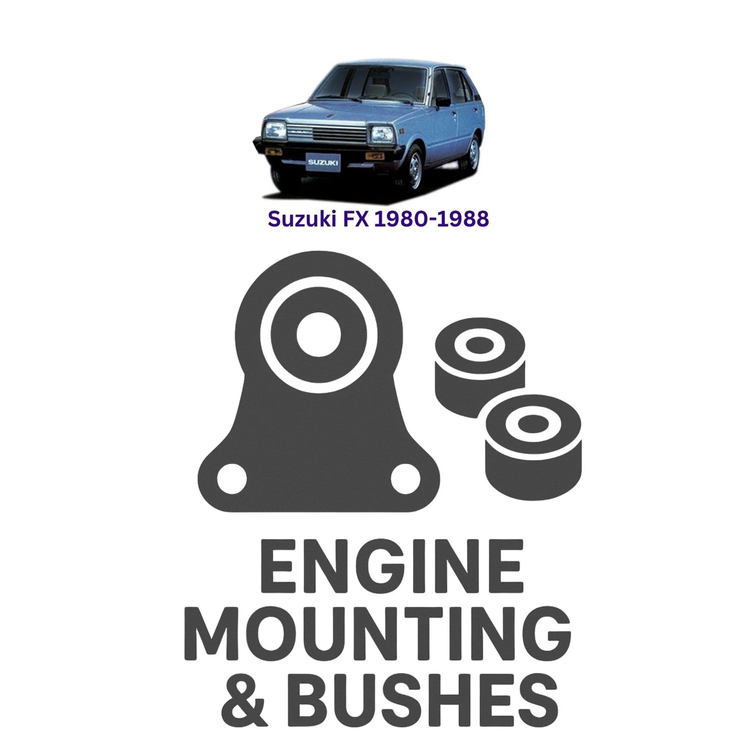 Original Suzuki FX 1980–1988 Suspension Bushes & Engine Mounting – in Pakistan