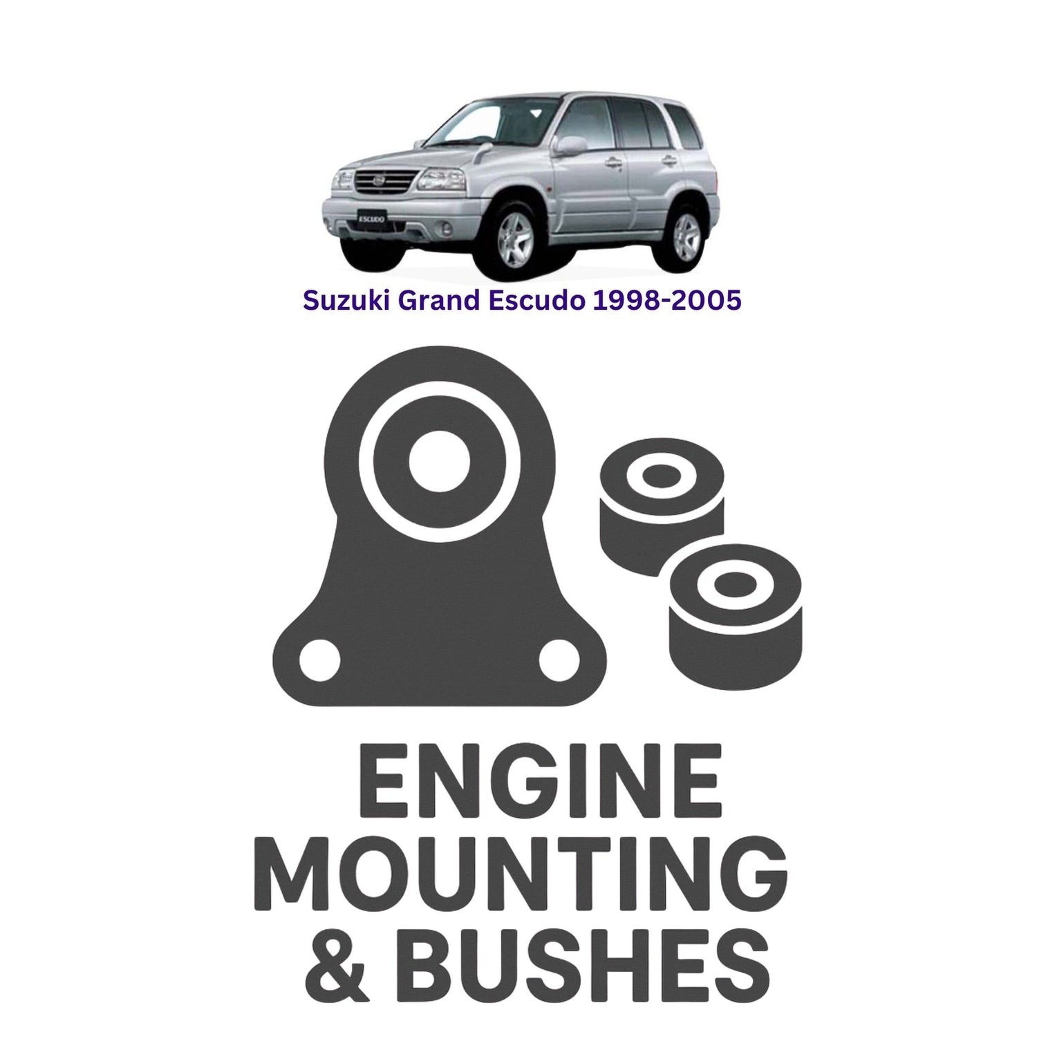 Original Suzuki Grand Escudo 1998–2005 Suspension Bushes & Engine Mounting – in Pakistan