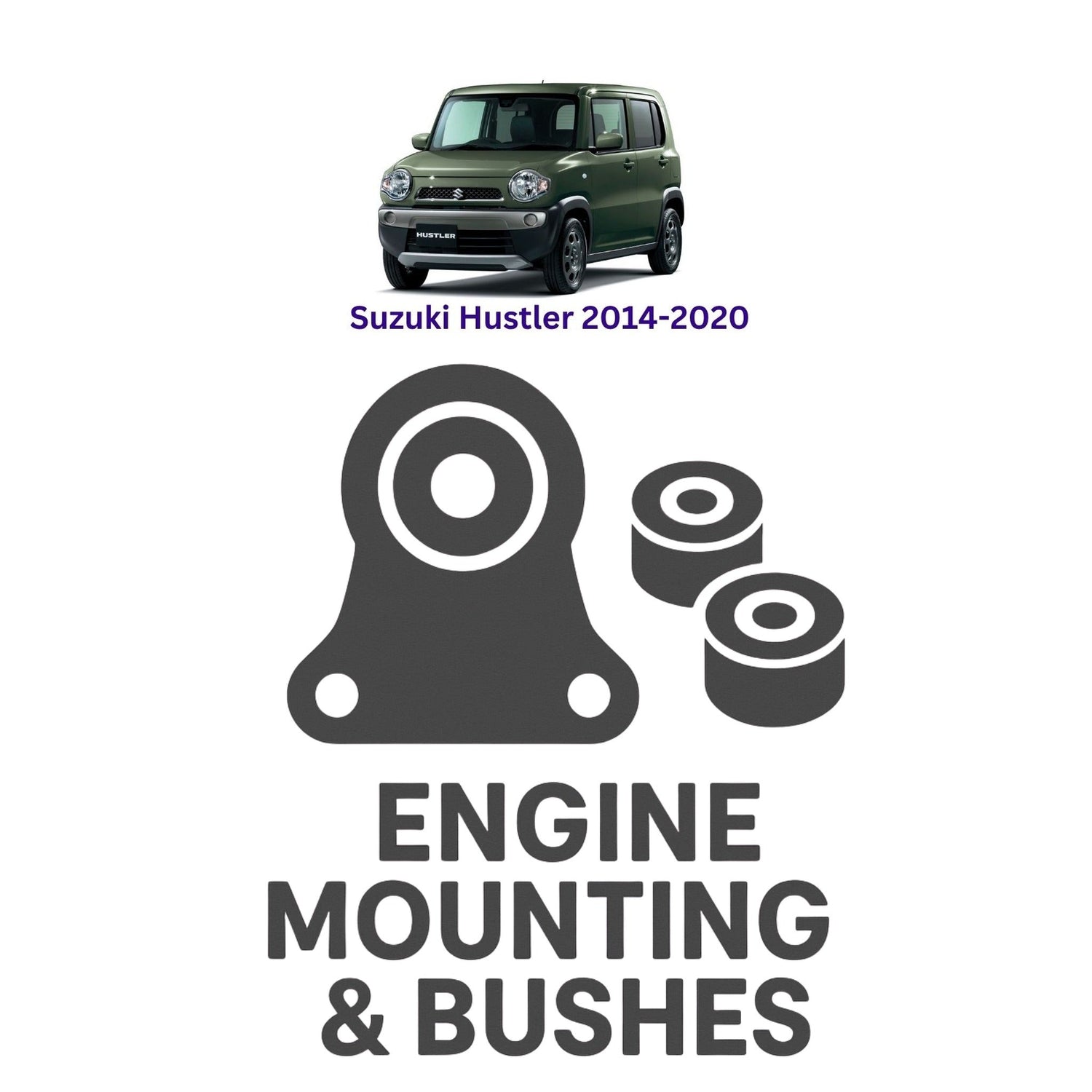 Original Suzuki Hustler 2014–2020 Suspension Bushes & Engine Mounting – in Pakistan