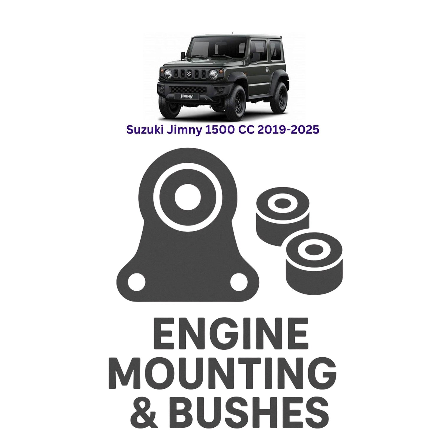 Original Suzuki Jimny 1500 CC 2019–2025 Suspension Bushes & Engine Mounting – in Pakistan
