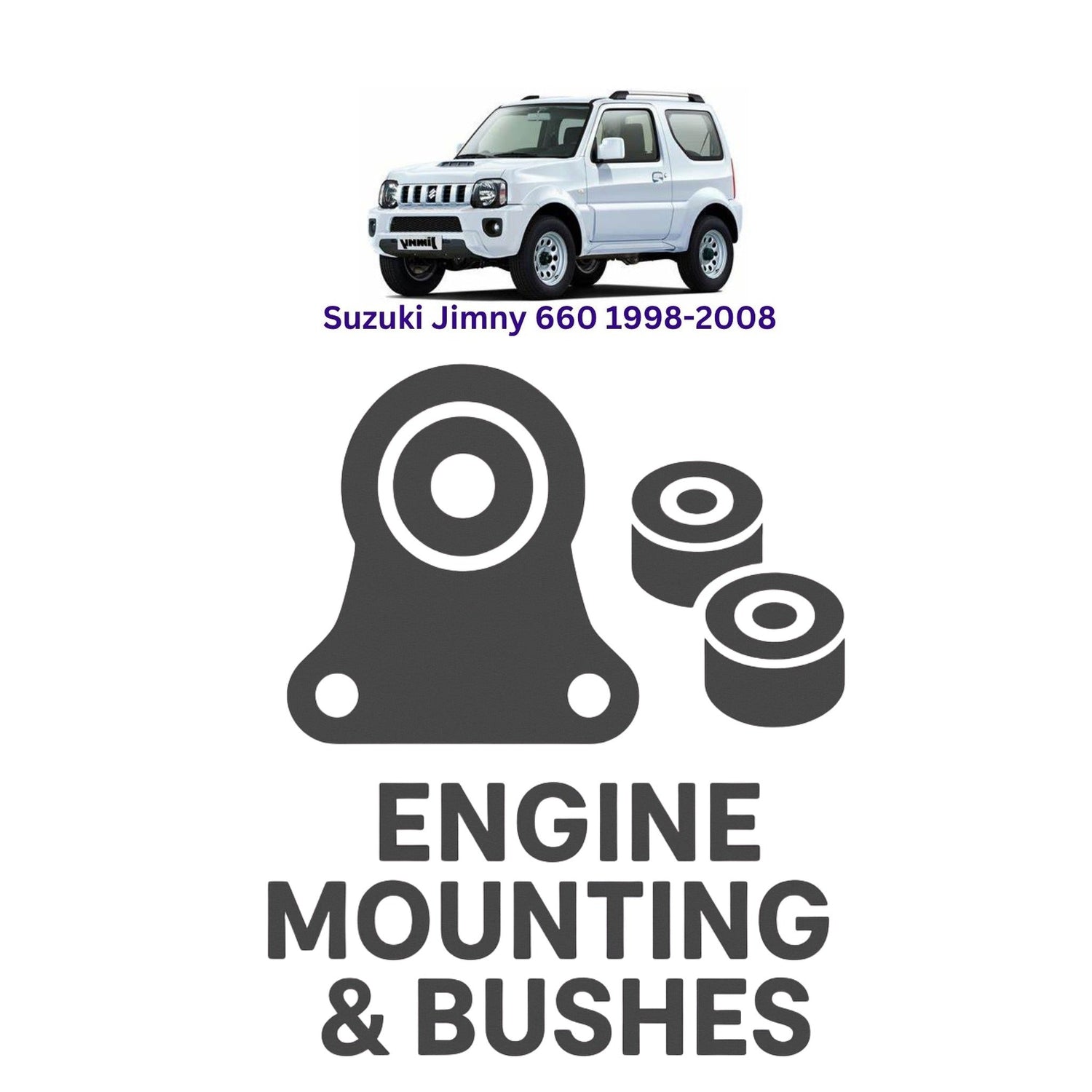 Original Suzuki Jimny 660 1998–2008 Suspension Bushes & Engine Mounting – in Pakistan