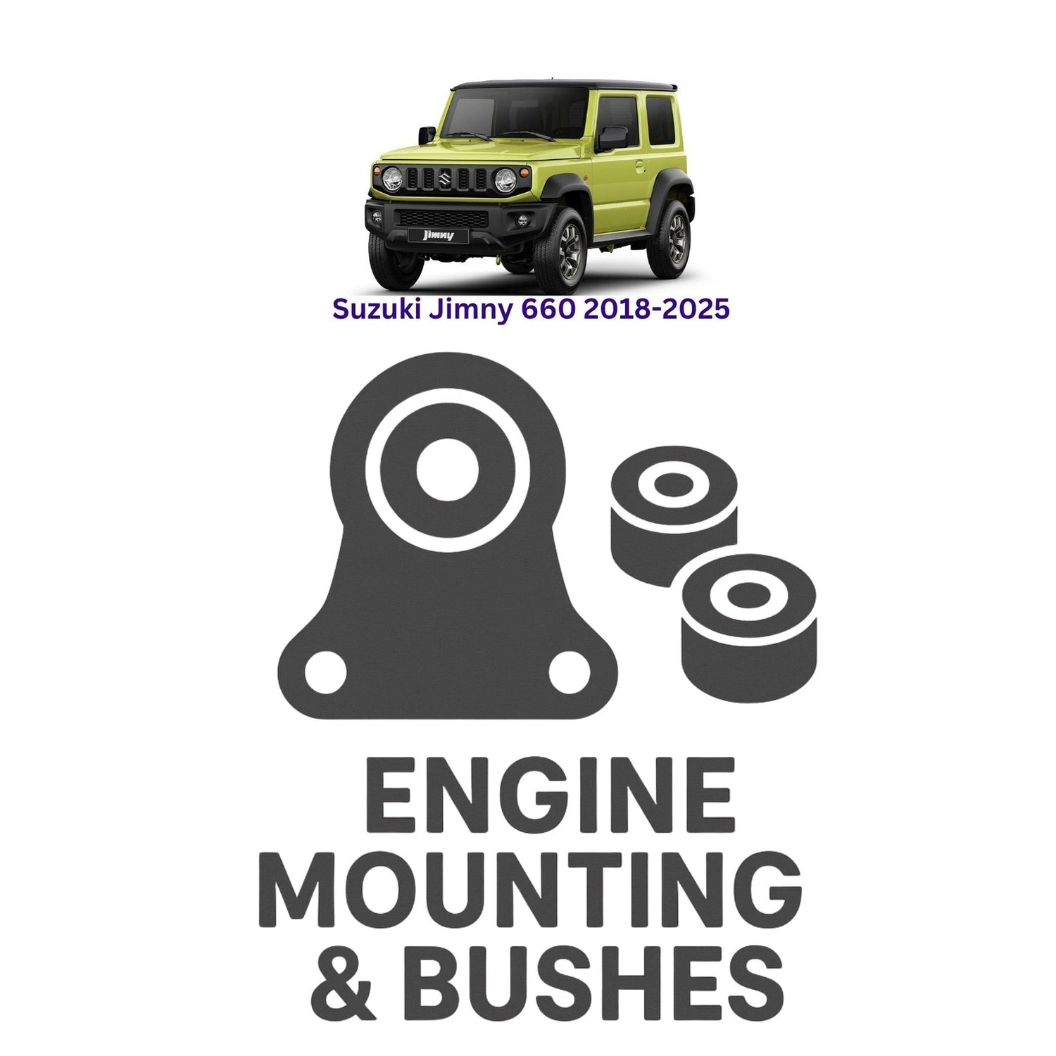 Original Suzuki Jimny 660 2018–2025 Suspension Bushes & Engine Mounting – in Pakistan