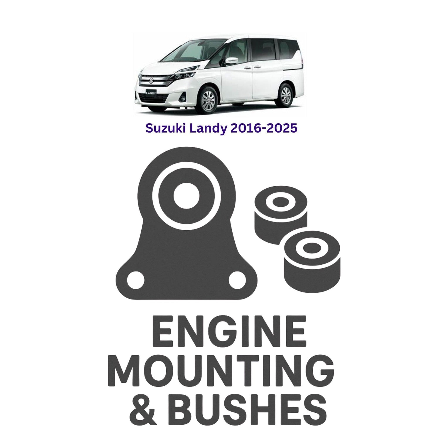 Original Suzuki Landy 2016–2025 Suspension Bushes & Engine Mounting – in Pakistan