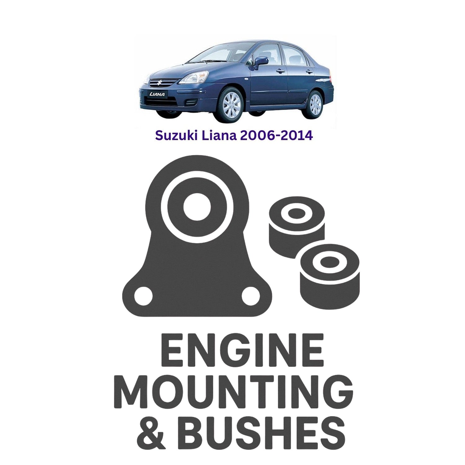 Original Suzuki Liana 2006–2014 Suspension Bushes & Engine Mounting – in Pakistan