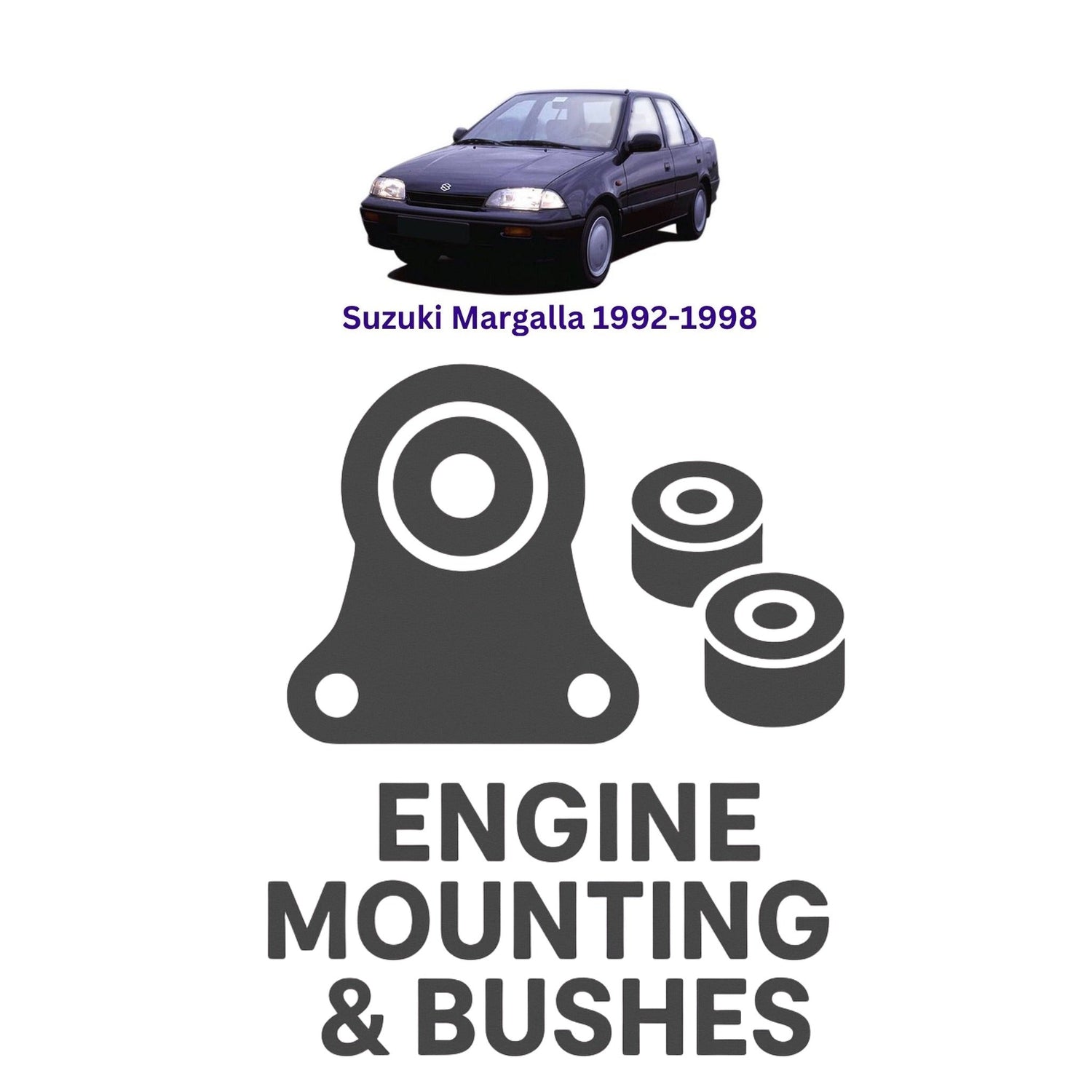 Original Suzuki Margalla 1992–1998 Suspension Bushes & Engine Mounting – in Pakistan