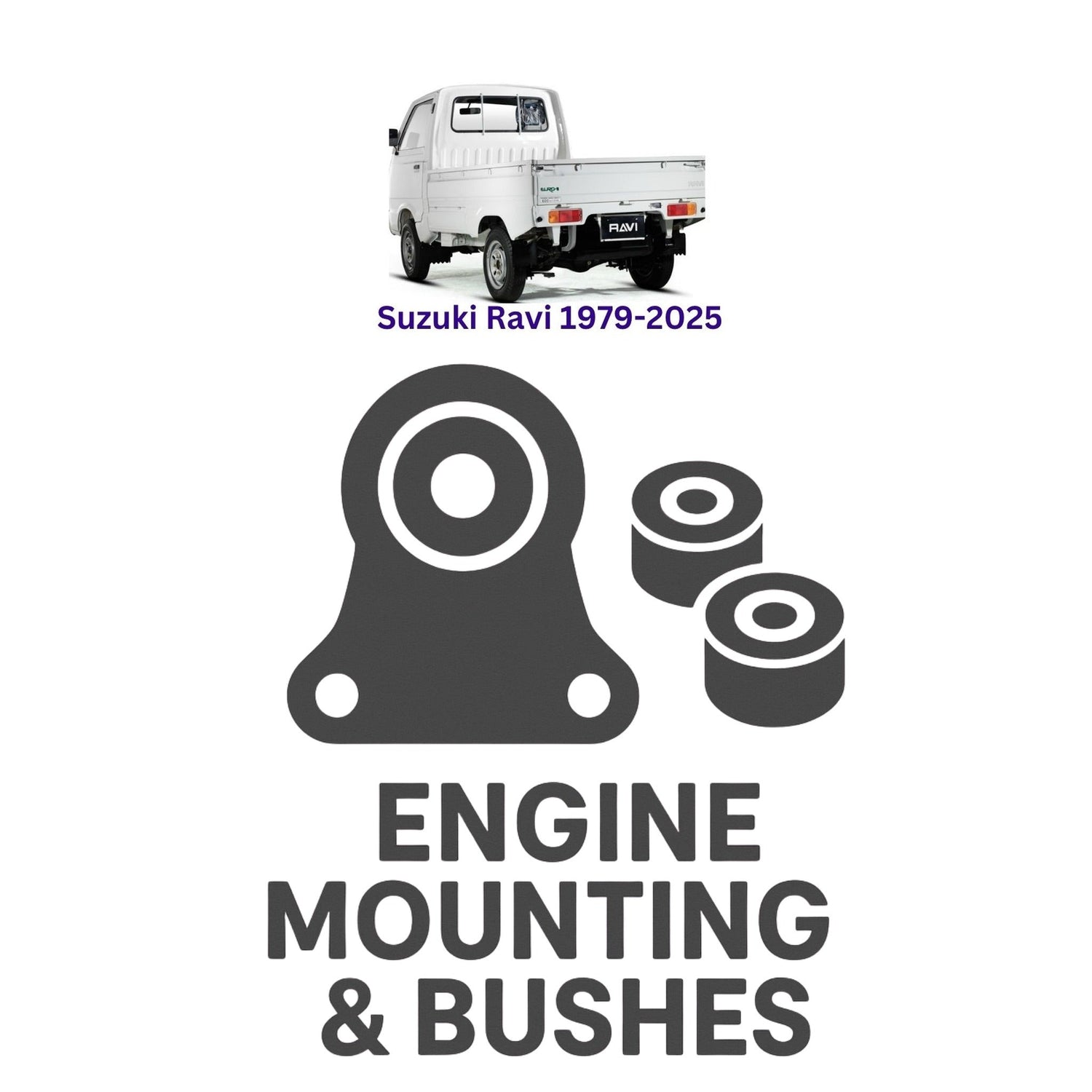 Original Suzuki Ravi 1979–2025 Suspension Bushes & Engine Mounting – in Pakistan
