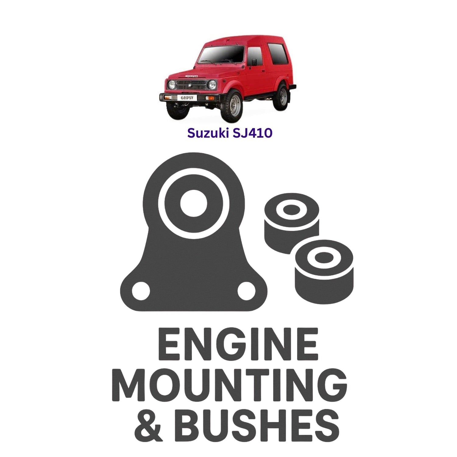 Original Suzuki SJ410 Suspension Bushes & Engine Mounting – in Pakistan