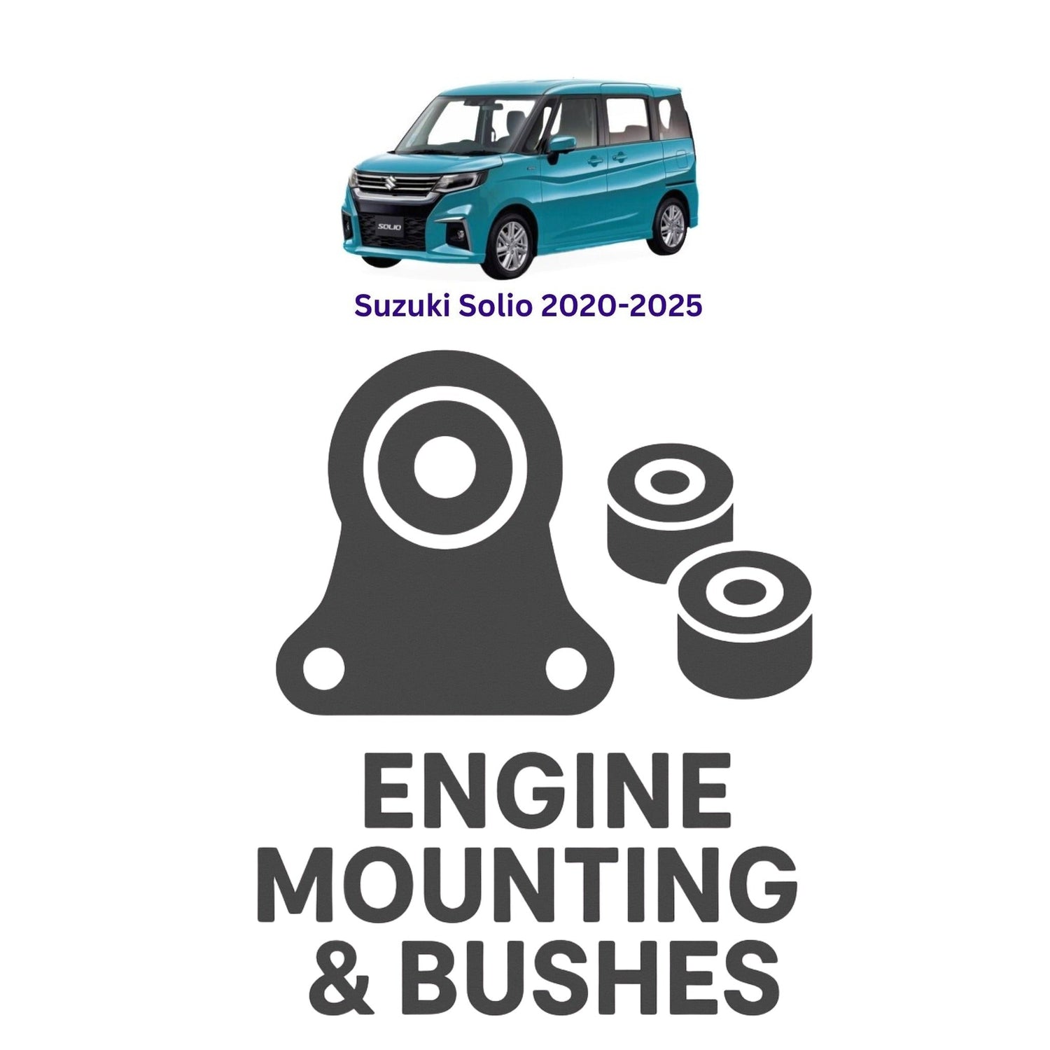 Original Suzuki Solio 2020–2025 Suspension Bushes & Engine Mounting – in Pakistan