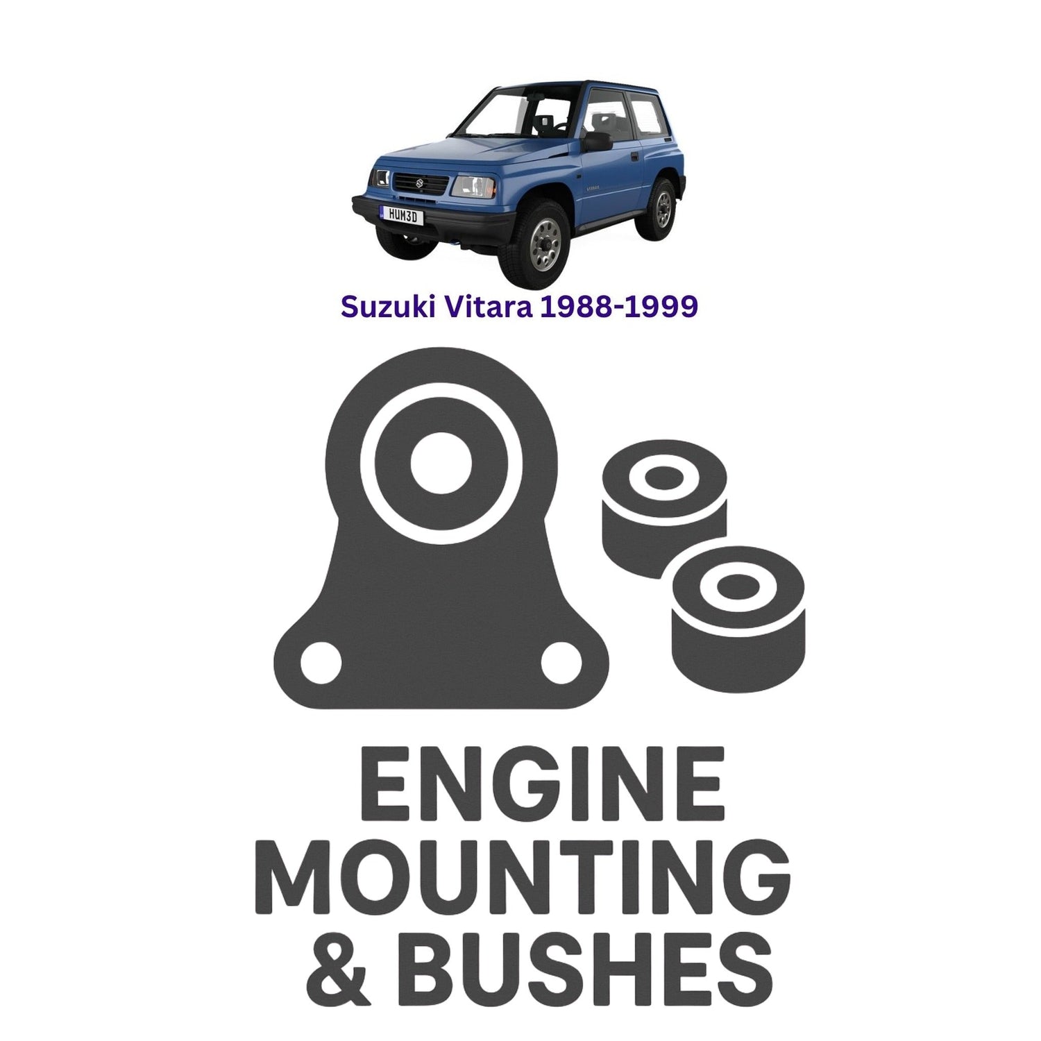 Original Suzuki Vitara 1988–1999 Suspension Bushes & Engine Mounting – in Pakistan