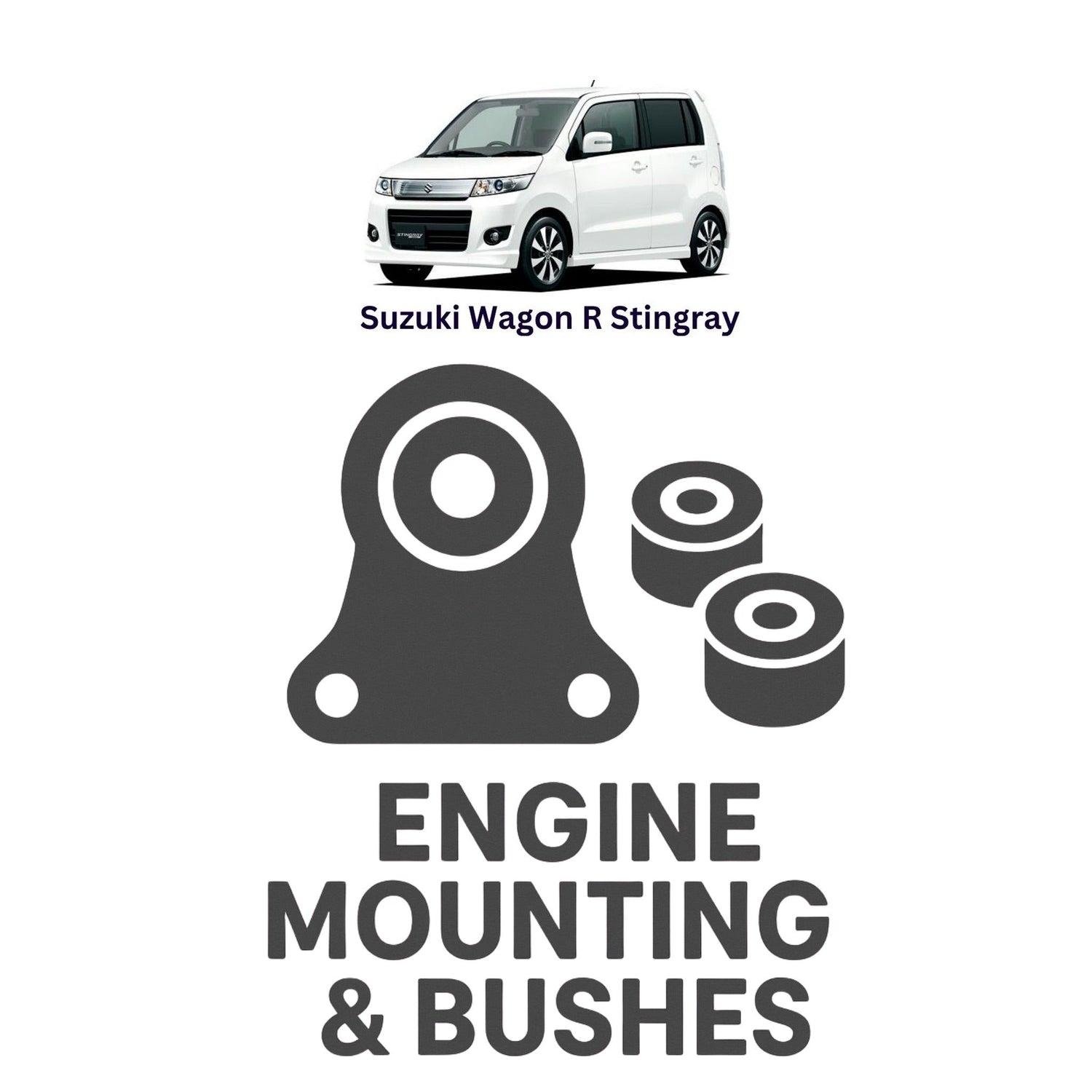 Original Suzuki Wagon R Stingray Suspension Bushes & Engine Mounting – in Pakistan