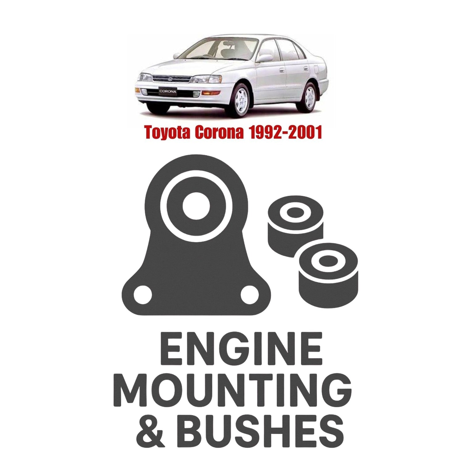 Original Toyota Corona 1992–2001 Suspension Bushes & Engine Mounting – in Pakistan