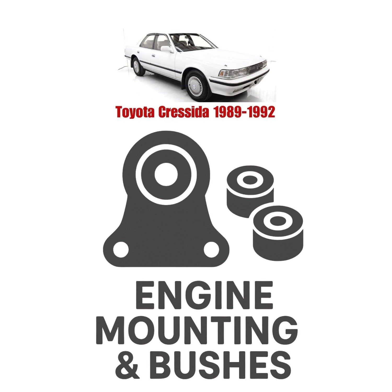 Original Toyota Cressida 1989–1992 Suspension Bushes & Engine Mounting – in Pakistan