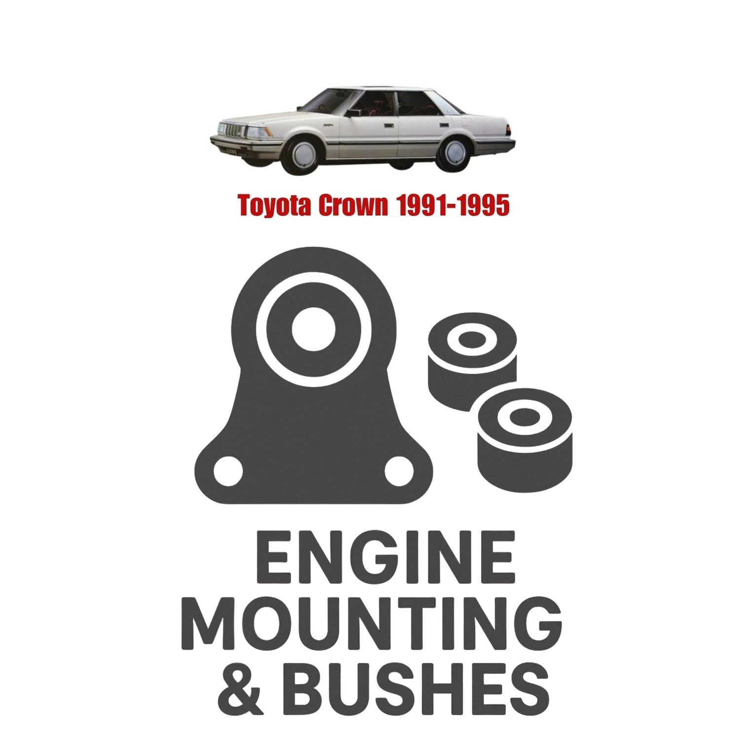 Original Toyota Crown 1991–1995 Suspension Bushes & Engine Mounting – in Pakistan