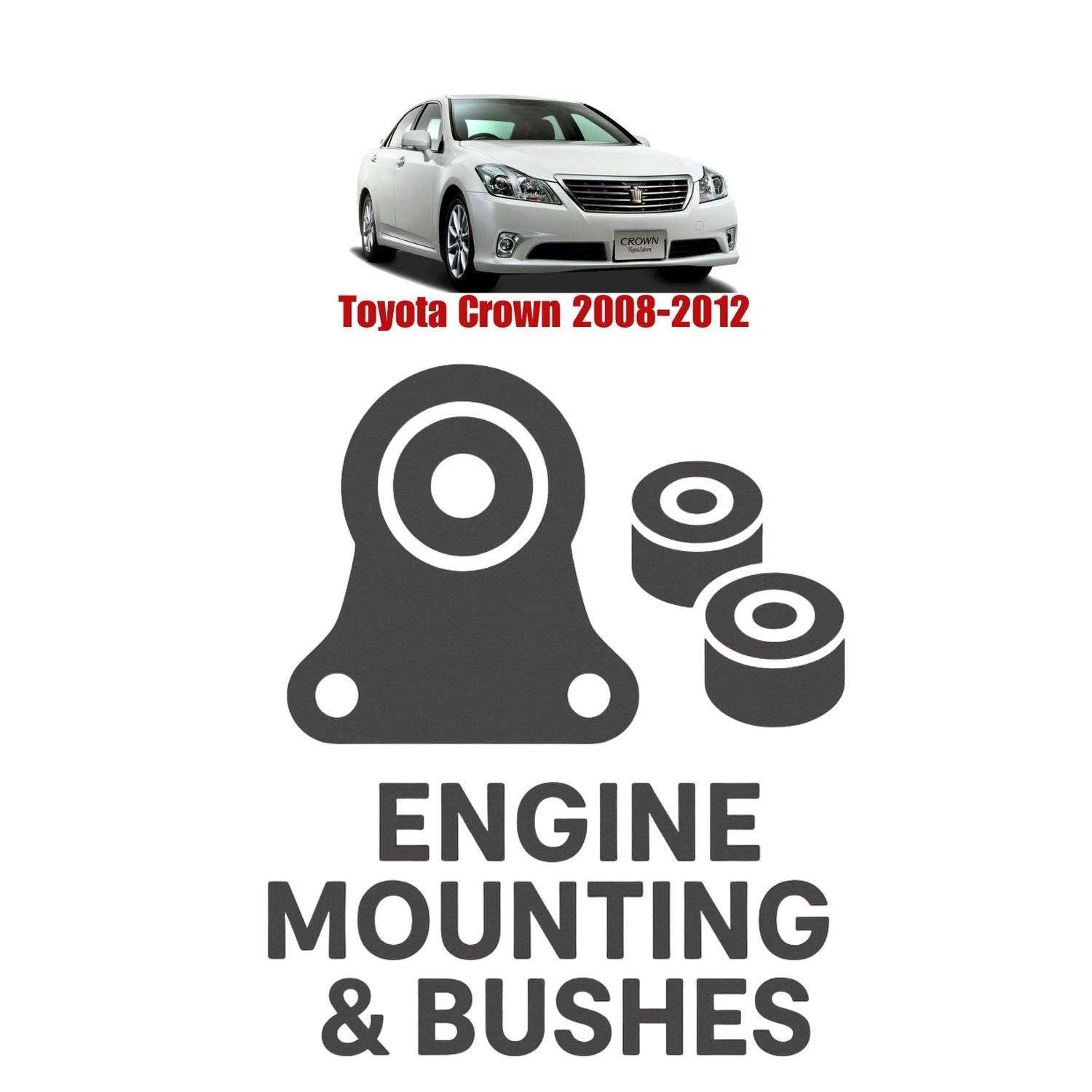 Original Toyota Crown 2008–2012 Suspension Bushes & Engine Mounting – in Pakistan