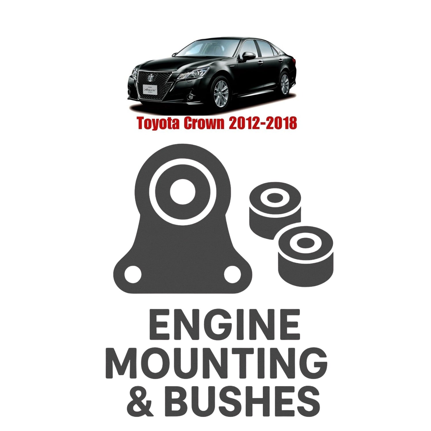 Original Toyota Crown 2012–2018 Suspension Bushes & Engine Mounting – in Pakistan