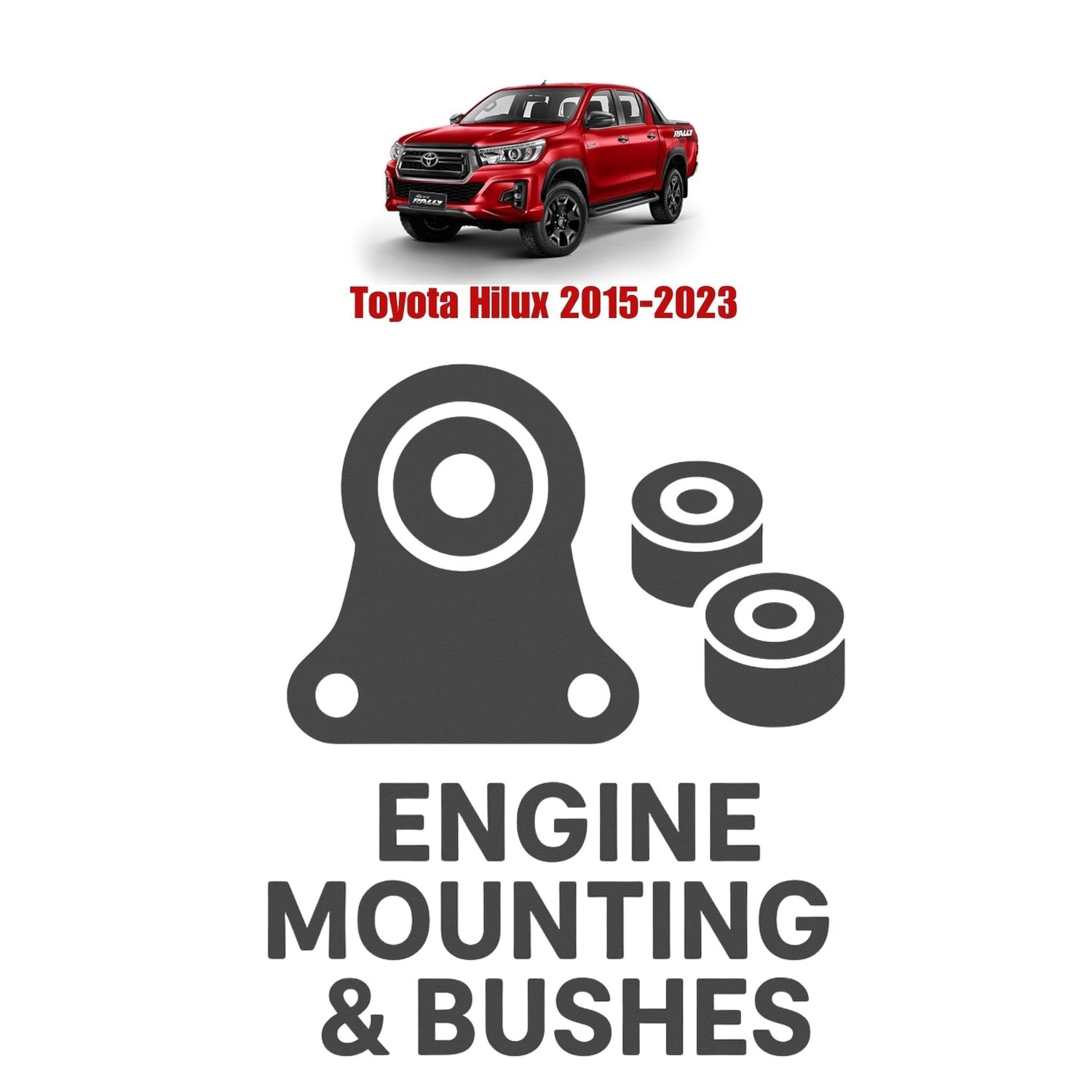 Original Toyota Hilux 2015–2023 Suspension Bushes & Engine Mounting – in Pakistan