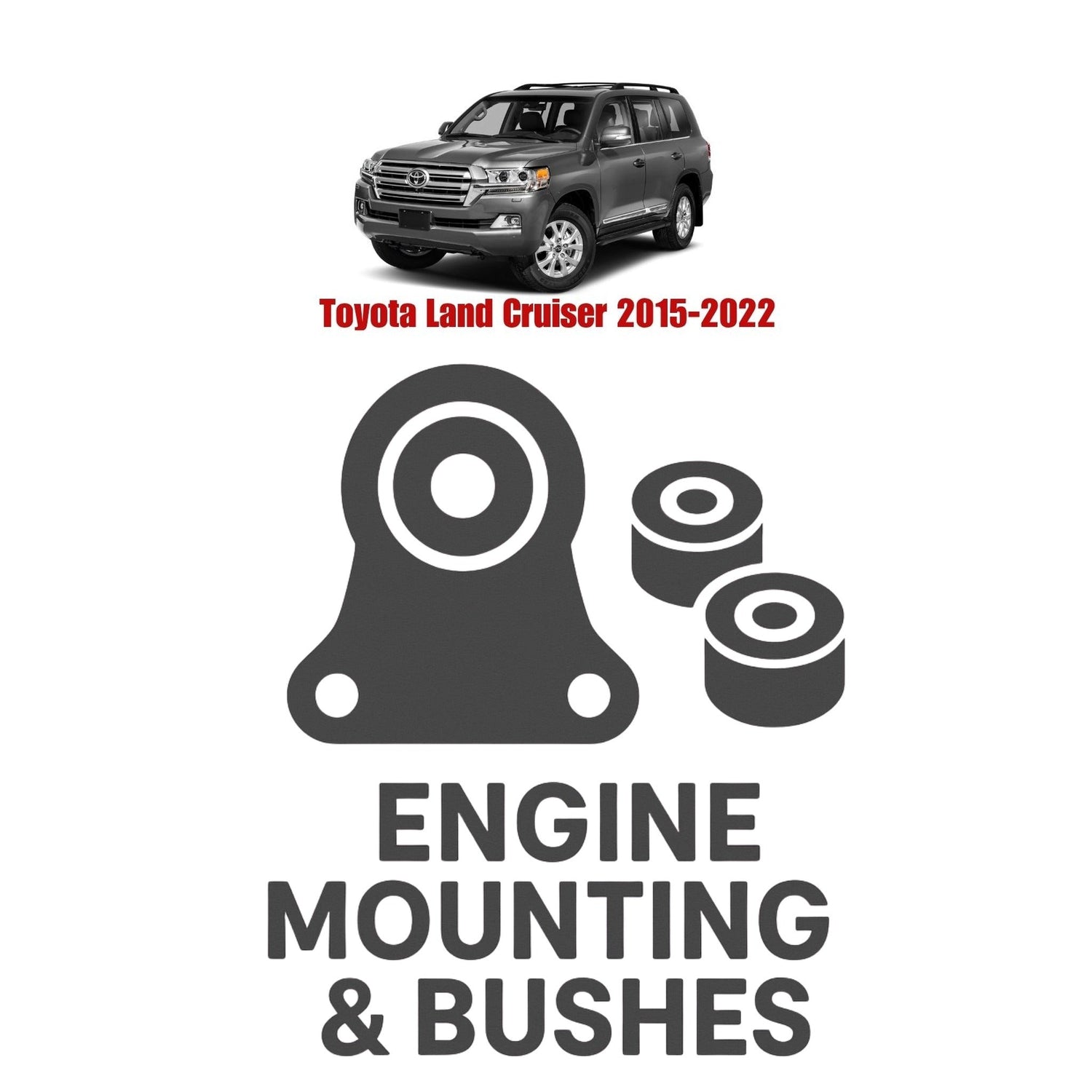 Original Toyota Land Cruiser 2015–2022 Suspension Bushes & Engine Mounting – in Pakistan