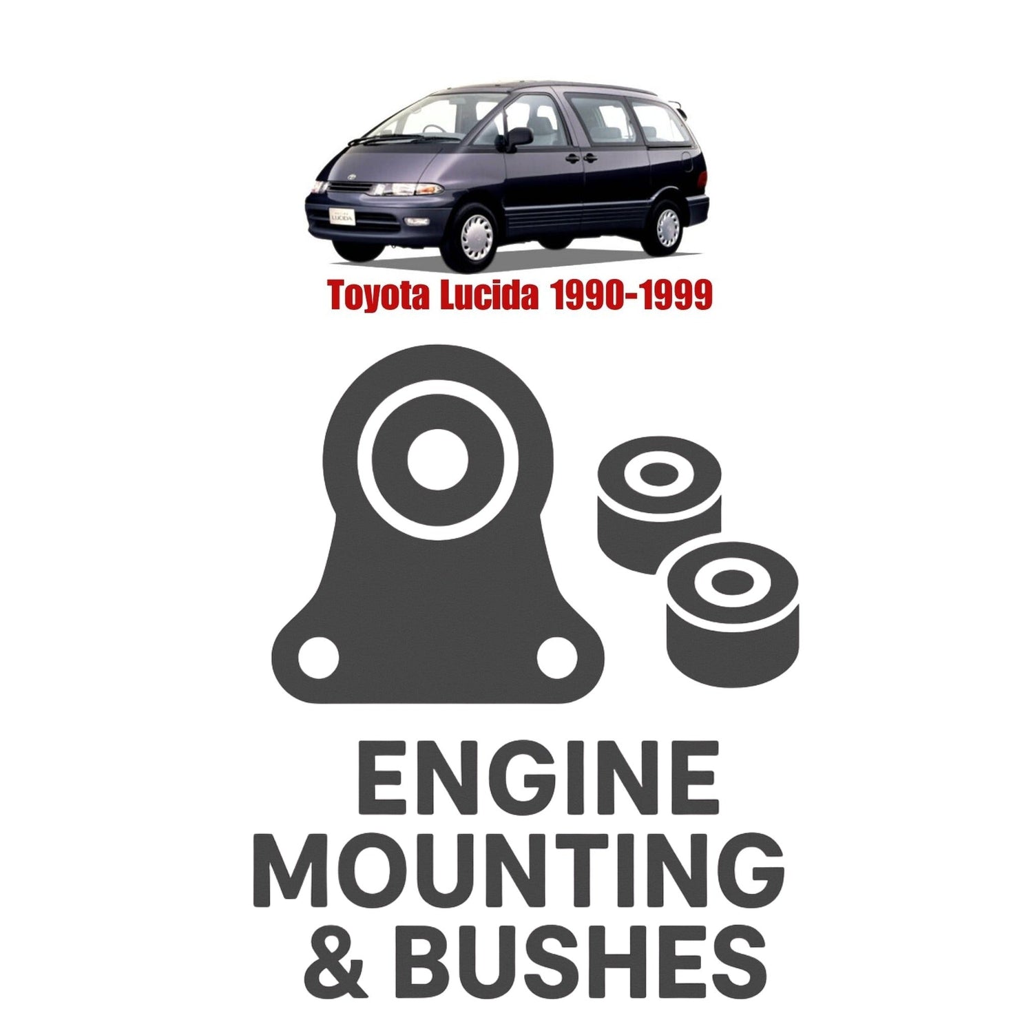 Original TOYOTA LUCIDA 1990–1999 Suspension Bushes & Engine Mounting – in Pakistan