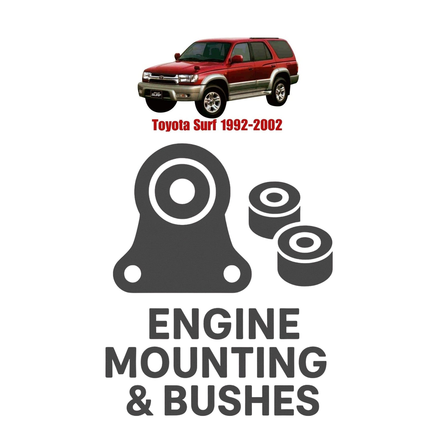 Original Toyota Surf 1992–2002 Suspension Bushes & Engine Mounting – in Pakistan