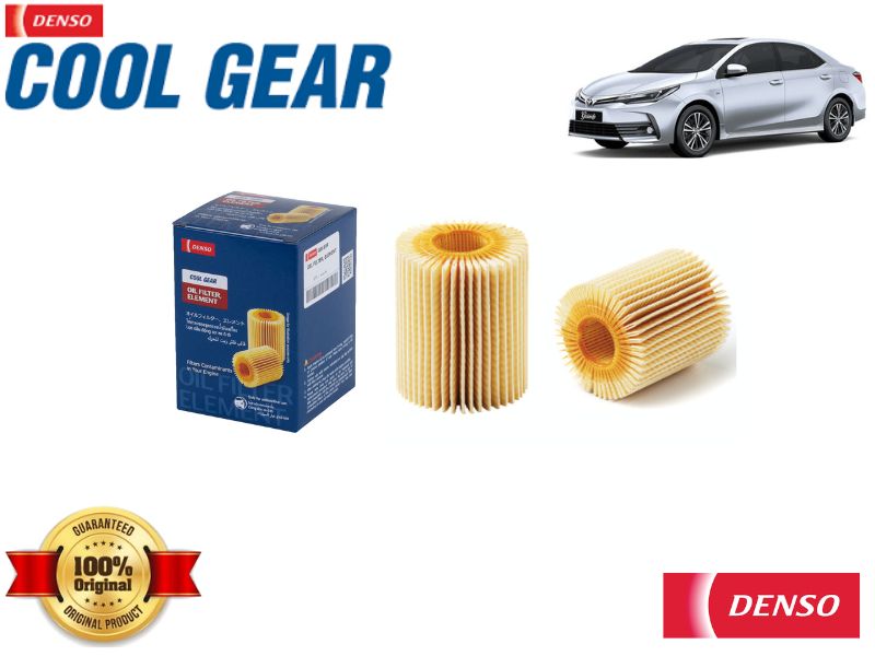 Denso Genuine Oil Filter - Paper Element - Cool Gear - Toyota Corolla Altis 1.6 2014-2019