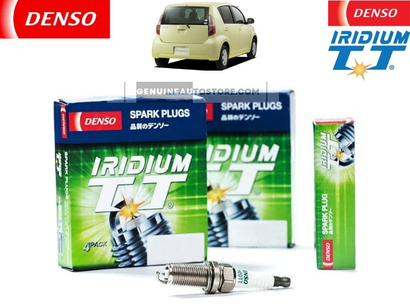 Toyota Passo 2004-2010 Iridium Twin Tip Spark Plugs 3 Pieces - Made In Japan