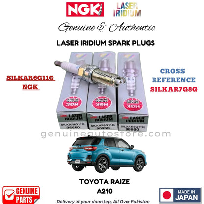 Toyota Raize A210 Laser Iridium Spark Plug NGK