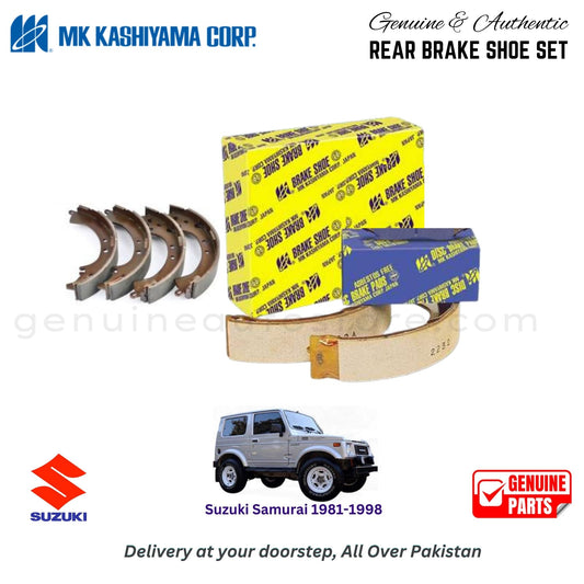 Suzuki Samurai 1981-1998 MK JAPAN REAR BRAKE SHOE SET in Pakistan. 100% Genuine, Reliable, Best Price, Cash on Delivery Available 