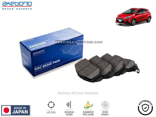 Toyota Aqua 2014-2017 - Front Brake Pads - Akebono