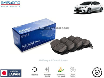Toyota Corolla Xli 2014-2018 - Rear Brake Pads - Akebono