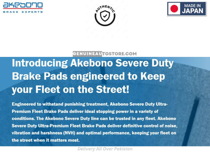 Toyota Prius Alpha 2011-2015 - Front Brake Pads - Akebono